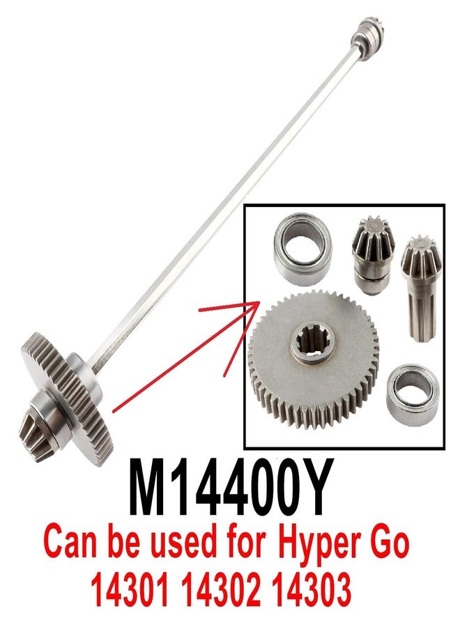 قطع غيار عمود الدفع الرئيسي المعدني المُحسّن من ZDingTech 14400Y لسيارات MJX Hyper Go 14301 و14302 بمقياس 1/14، قطع غيار عمود الدفع الرئيسي المعدني لسيارات MJX Hyper Go 14301 و14302 - Image 2